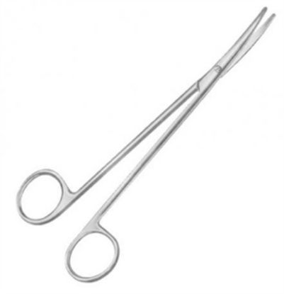 SCISSORS MCINDOE CURVED 19CM 7.5" X 10 DISPOSABLE S/S