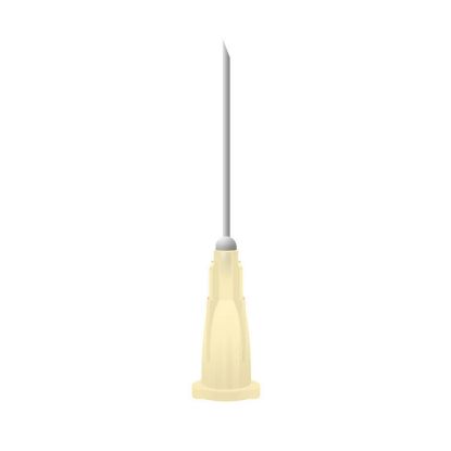 NEEDLE (AGANI) HYPODERMIC THIN 19G 1.5" IVORY X 100