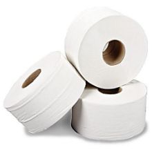 White Midi Jumbo Toilet Roll 2 Ply x 6 - Core 410 Metres