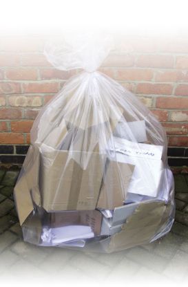 Bin Liner Clear 28x39 5x50 Bags 160g (Roll)
