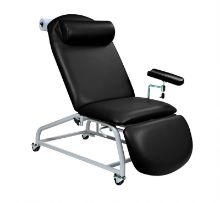 Fixed Height Reclining Phlebotomy Chair With Four Locking Casters And Arm Various Colours Available