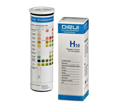 TEST STRIPS URINE H10 (DIRUI) 10 PARAMETER X 100