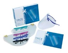 Face Visors With Coloured Frames + 12 Visors - Pegasus (Various Colours Available)