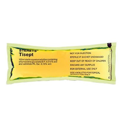 Tisept Sachets 100ml x 10 (Yellow) (GSL)