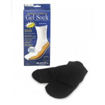 [MPS51706] Gel Sock Arthritic/Diabetic Black Womens Size 6 Or Smaller (Silipos) x 1 Pair
