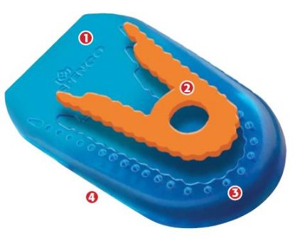 [MPS860004] Heel Cushion Ironman Spenco Performance Gel (One Size Fits All) x 1 Pair
