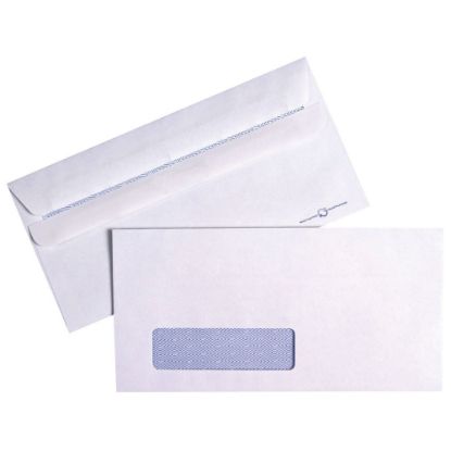 [MPQFL2884] Envelopes Wallet (Q-Connect) Window Dl Self-Seal White 110X220mm 80gsm x 1000