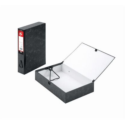 [MPQKF20012] File Box (Q-Connect) Foolscap Cloud Grey x 10