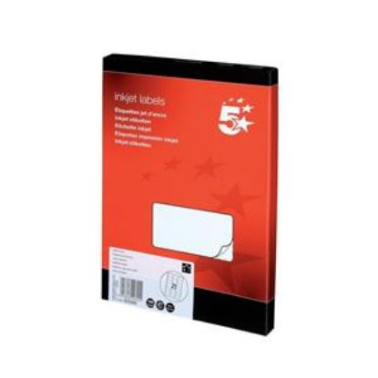 [MPQKF26051] Labels Multi-Purpose Inkjet (Q-Connect) 63.5 x 38mm A4 x 100 Sheets (21 Per Sheet)