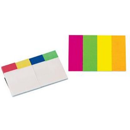 [MPQKF01225] Quick Tabs 4 Transparent Colours (40 Tabs Per Colour) 20 x 50mm (Q-Connect) x 160