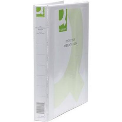 [MPQKF01325Q] Ring Binder (Q-Connect) Presentation 4D 25mm A4 White x 6