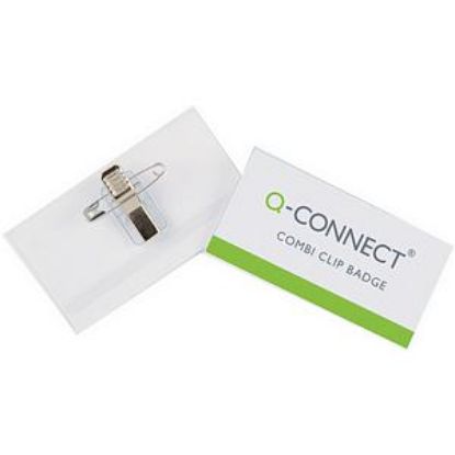 [MPQKF01567] Combination Badge (Q-Connect) 54 x 90mm x 50