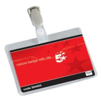 [MPQKF01560] Visitor Badge (Q-Connect) 60 x 90mm x 25