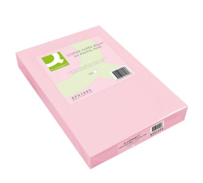 [MPQKF01095] Paper Copier (Q Connect) Pink A4 80gms 500 Sheets
