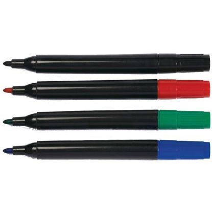 [MPQKF01551] Marker Flipchart (Q-Connect) Bullet Tip Assorted Wallet Of 4