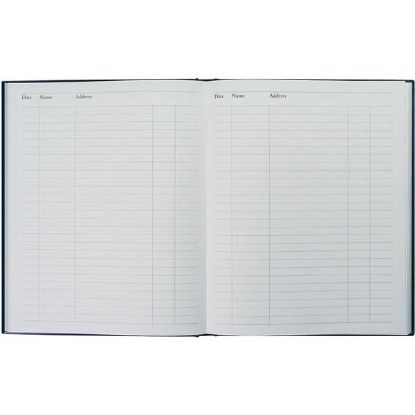 [MPQCLVB40] Book Visitors (Collins) Leathergrain 192 Pages x 1