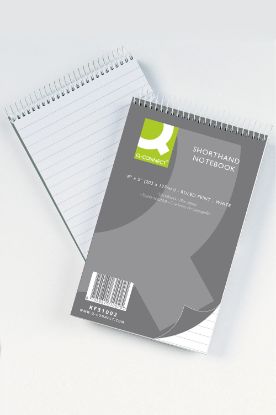 [MPQKF31002] Notebook Shorthand (Q-Connect) Ruled Feint 203 x 125mm 150 Pages x 10