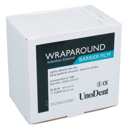 [MPDDCVH101] Barrier Film Roll Blue (Unodent) Wraparound x 1200