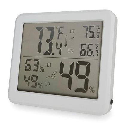 [MPMWTHE02F] Thermometer And Hygrometer Min/Max Display Measures Humidity