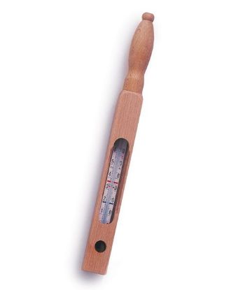 [MPAW96.18.050] Thermometer Bath Wooden "Peg" Design Celcius Only