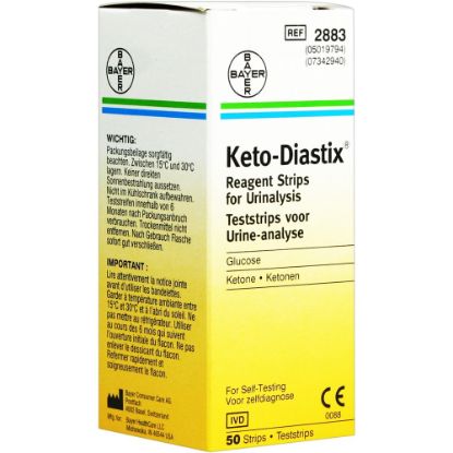 [MPBT2883] Keto Diastix x 50 Urine Test Strips