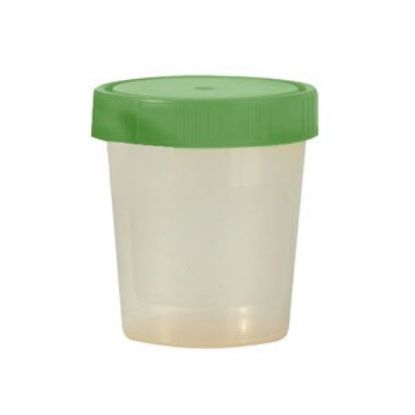 [MPAW1131202/10] Urine Cup Screw On Green Cap x 10 Non Sterile