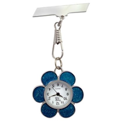 [MPM1W43512] Watch Fob Novelty Blue Flower