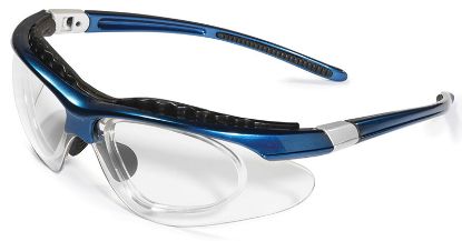 [MPDZPYS030] Equinox Safety Glasses (Unodent) Clear Lens Blue Frame x 1 Pair