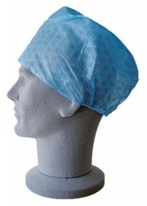 [MPMK42022-01] Cap Nurses Theatre Elastic Back Blue x 120