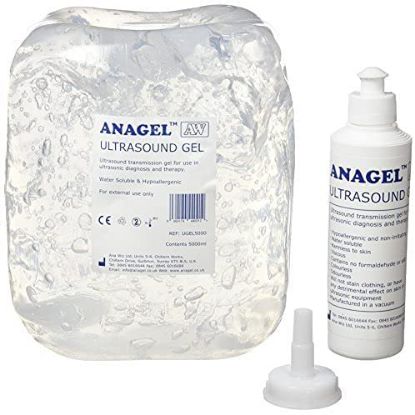 [MPWIUGEL5000] Ultrasound Gel Clear (Anagel) 5Ltr & 250ml Refill Bottle X2