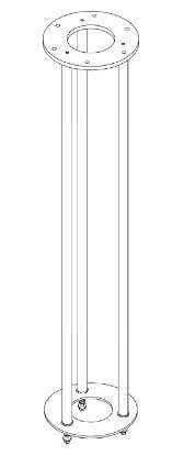[MPLUBRK025101] Luxo Ceiling Void Mount For Outpat, Coolspot And Aim Up To 1500mm