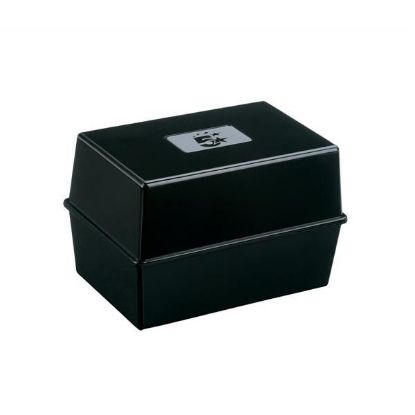 [MPQKF10020] Record Card Index Box (Q-Connect) 8" x 5" Black x 1