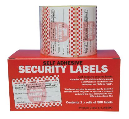 [MPDDGYA006] Security Labels (A/Pharmacy) Self Adhesive 2 x 500