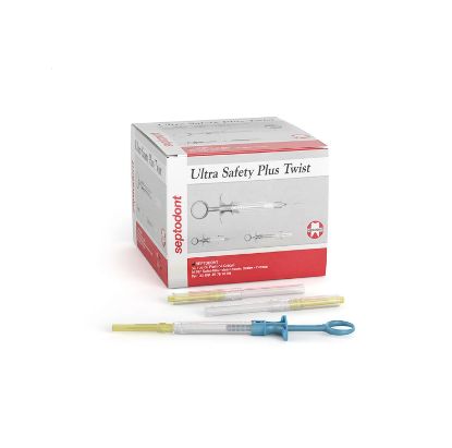 [MPDZASD262] Syringe System (Septodont) Ultra Safety Plus Twist Yellow 27g Long 35mm x 100