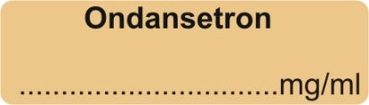 [MPHESLS134] Labels Syringe Medilabel - Ondansetron mg/ml 1.5" x 1/2" x 400 Dispenser