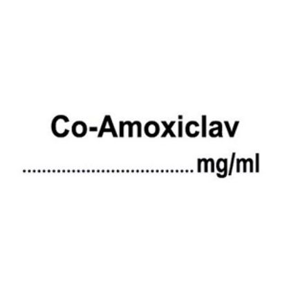 [MPHESLS1428] LABELS SYRINGE MEDILABEL - CO-AMOXICLAV MG/ML X 400