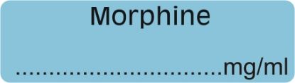[MPHESLS79] Labels Syringe Medilabel - Morphine mg/ml 1.5" x 1/2" x 400 Dispenser