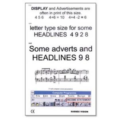 [MPAW301] Eye Test Chart Reading Type Modern No 301