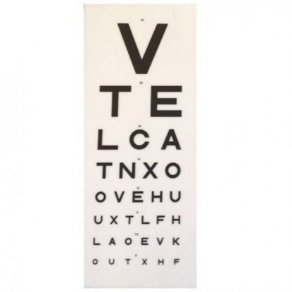 [MPKL2204-P-7836] Eye Test Panel Snellen 3M Panel 7.5 Direct