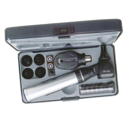 [MPKL1729-P-1052] Ophthalmoscope Standard Led / Fibre Optic Otoscope Keeler Diagnostic Set 2.8V