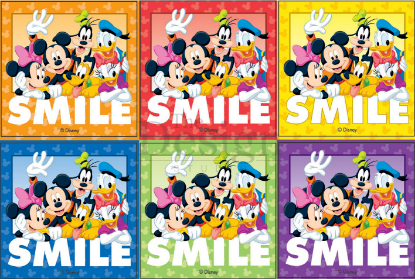 [MPBWL1082558] Stickers Motivator (Sherman) Disney Smile x 100