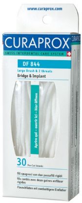 [MPDZPCC500] Floss Dental (Curaprox) Bridge & Implant 25cm Long, 30 Strands x 1