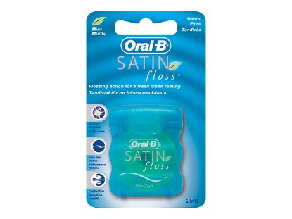 [MPDDPCO053] Floss Dental (Oral B) Satin Fresh Mint 25M x 12