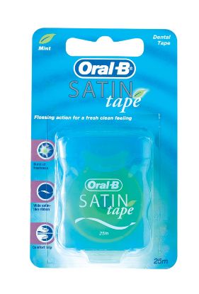 [MPDDPCO052] FLOSS DENTAL (ORAL B) SATIN TAPE MINT X 12
