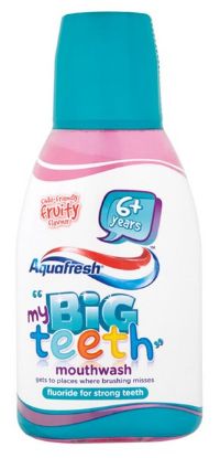 [MPDZPDB905] Mouthwash (Glaxosmithkline) Aquafresh Big Teeth Fruity 6 x 300ml