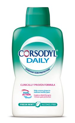 [MPMWCOR03F] Mouthwash Corsodyl Cool Mint Alcohol Free 500ml (GSL)