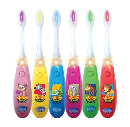 [MPDZPAT808] Toothbrush (Bbrite) Twinklers Wild Bunch Wave Flashing x 12