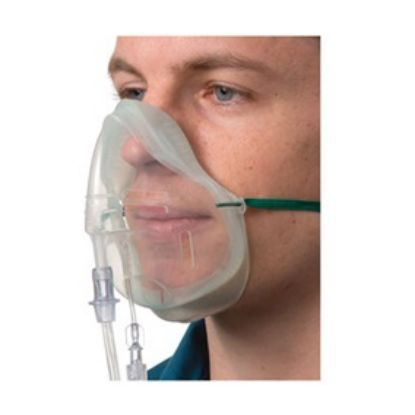 [MPIS1142015] Mask Oxygen Adult Ecolite Sentri CO2 Monitor 2.1m Tube x 30