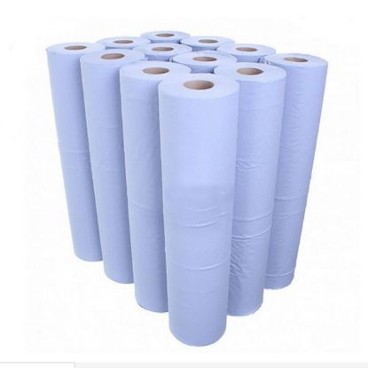 [MPKRHR2540] COUCH BED / ROLL 2 PLY BLUE X 12 ROLLS X 40M