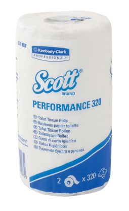[MPDZCAT205] Toilet Roll (Kleenex) Scott 2Ply White (320 Sheets) x 36